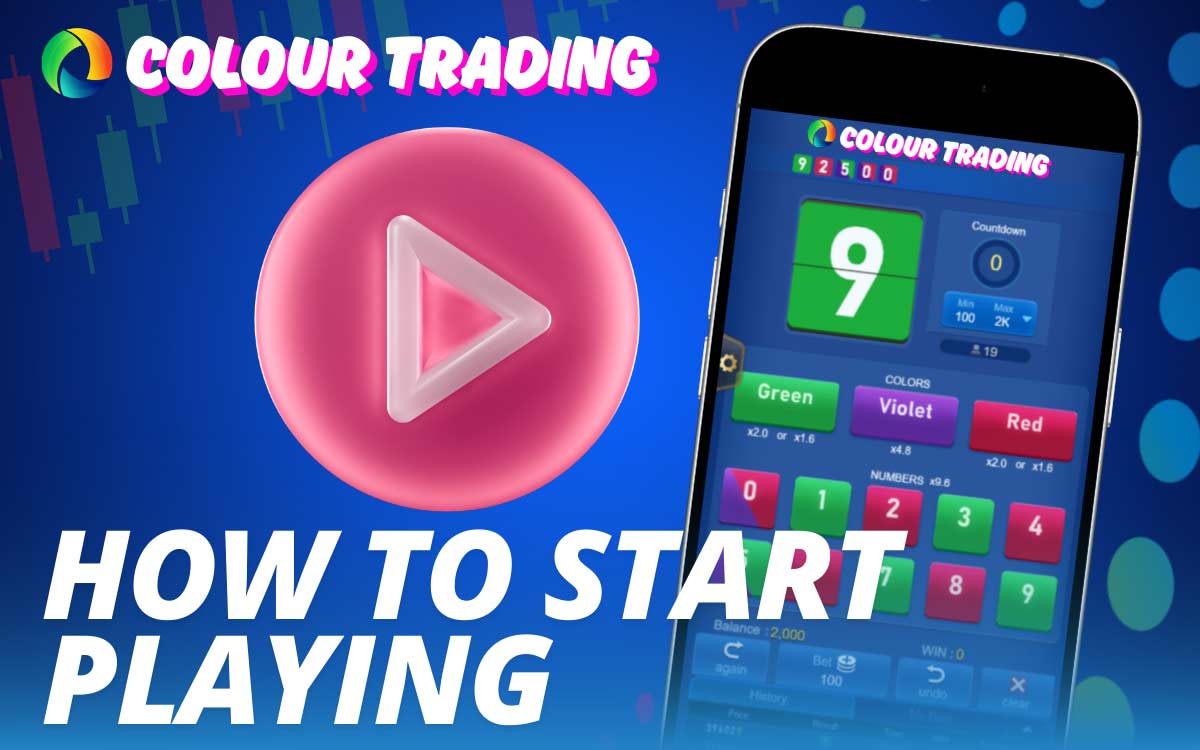How to quickly start playing Color Trading Game